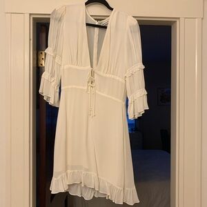 REFORMATION size 6 white mini dress
